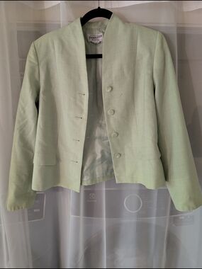 Vintage Pendleton Collarless 100% Wool Blazer
